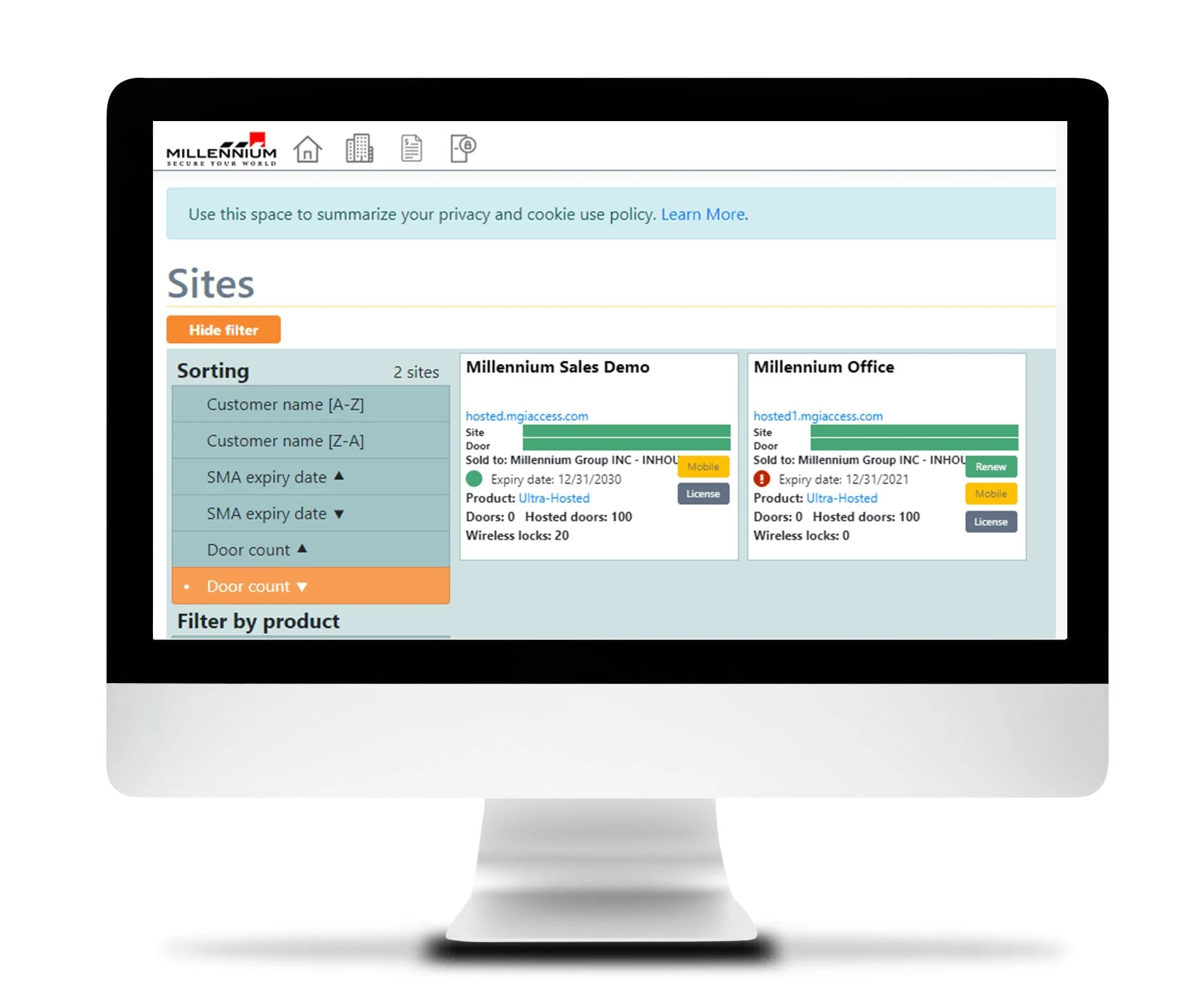 Dealer portal and client management software